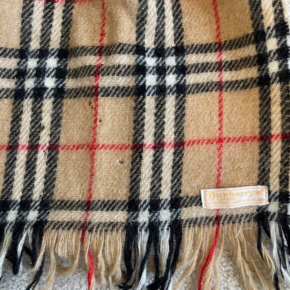 Burberry of London Vintage 100% Wool Scarf - Picture 4 of 5
